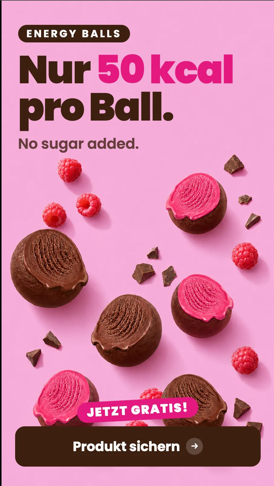 Energy Balls — Nur 50 kcal pro Ball